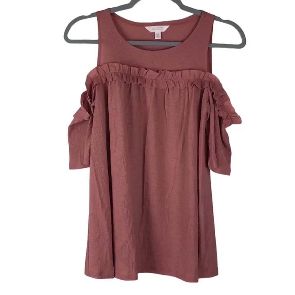 Lauren Conrad Cold Shoulder Top Size XS - Picture 1 of 6